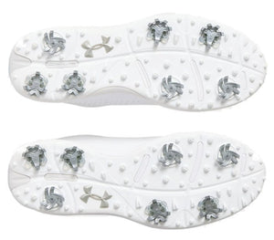 Under Armour Drive Fade Golf Shoes - White/Metallic Silver (3027878-101) UK8/UK10 ONLY
