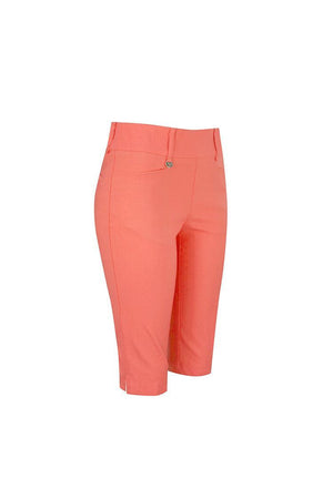 Callaway Ladies Pull-On Stretch Tech Bermuda Golf 15" Shorts - Persimmon (Orange) - CGBSB0X1