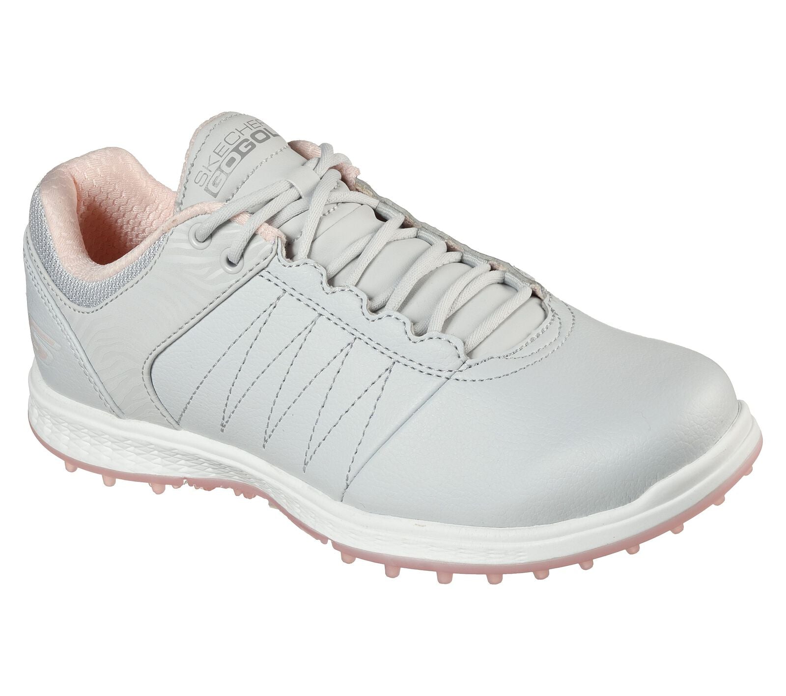 Skechers GO GOLF PIVOT Ladies Golf Shoes - Light Grey / Pink Skechers GO GOLF PIVOT Ladies Golf Shoes - Light Grey / Pink