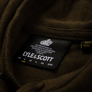 Lyle & Scott Knitted Hoodie - Olive (32698)