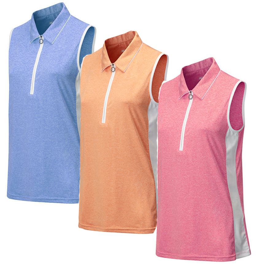 JRB Melange Sleeveless Golf Shirt