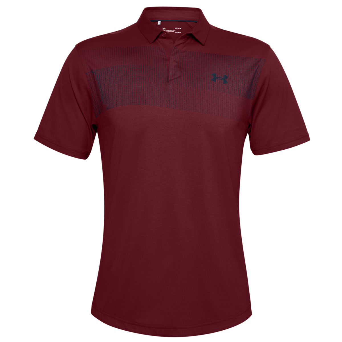 Under Armour Iso-Chill Chest Graphic Polo Shirt - Red - Just Golf