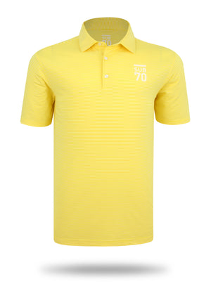 SUB70 Tour Thin Stripe 2.0 Golf Polo Shirt Multi Stretch UPF 30+