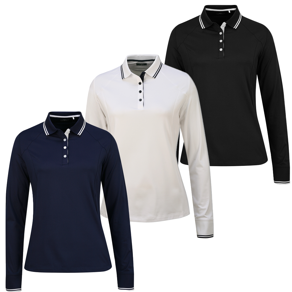 Callaway Ladies Long Sleeve Polo with Opti-Dri - CGKFA058GG⛳️