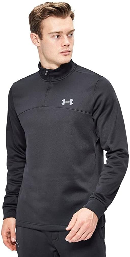 Under Armour 1/4 Zip Winter Fleece - Black (1372792) - Just Golf Online