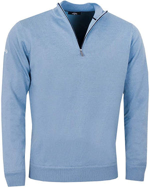 Callaway Golf Mens 1/4 Zip Mock Merino Windproof Sweater Pullover - CGGF7079GG