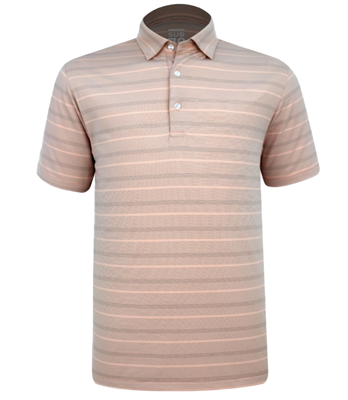 Sub 70 Tour Classic Polo Stripe #17 Blush/Grey⛳️