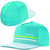 Adidas Aqua / Glow Flat Bill Hat Fitted Baseball Cap UV Protection 50+