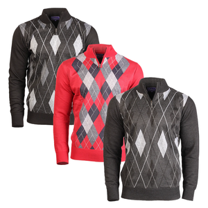 Men's Argyle Ballantrae Half Zip Jumper