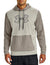 Under Armour Textured Big Logo Hoodie in Stone