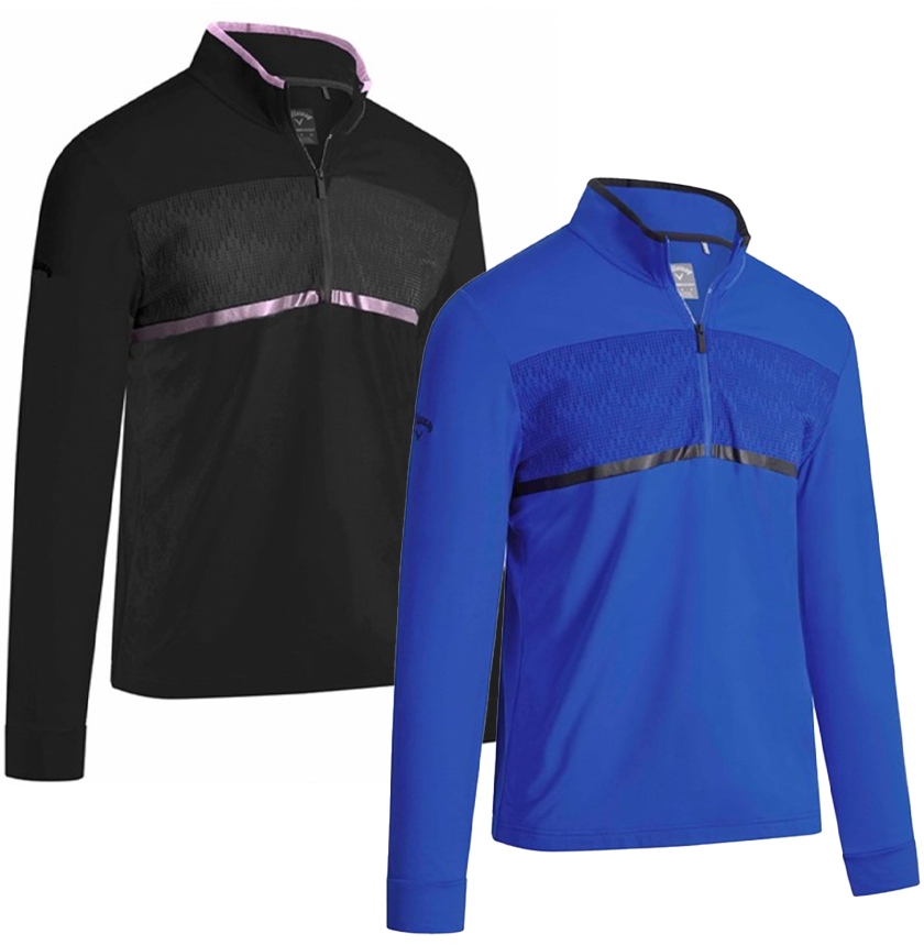 Callaway Mens Pieced Rain Printed 1/4 Zip Pullover Top - CGKSB0P5GG⛳️