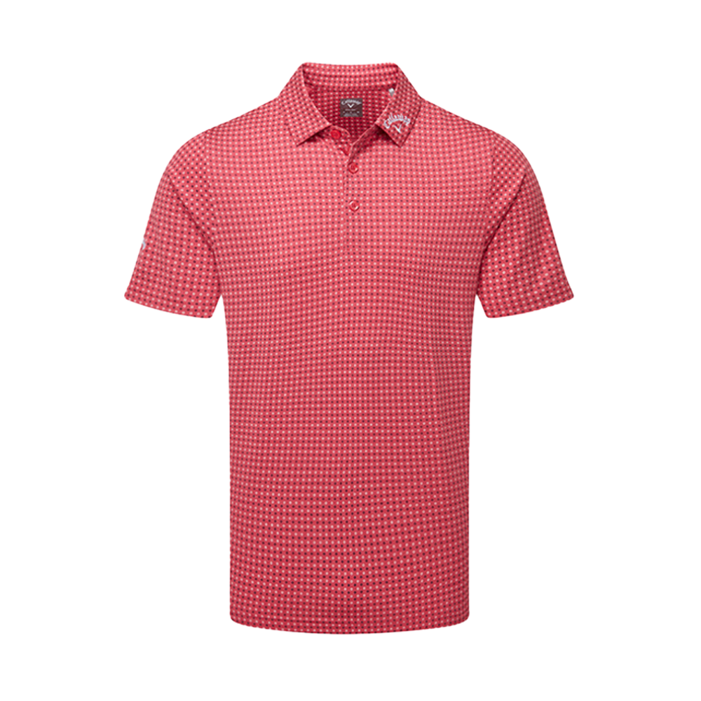 Callaway Soft Touch Micro Print Golf Polo Shirt CGKSC0K4GG Just Golf Online