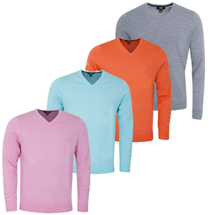 Callaway Mens Golf Ribbed V-Neck Merino Sweater - CGGS80Z2GG