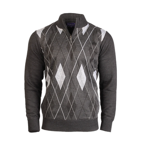 Men's Argyle Ballantrae Half Zip Jumper