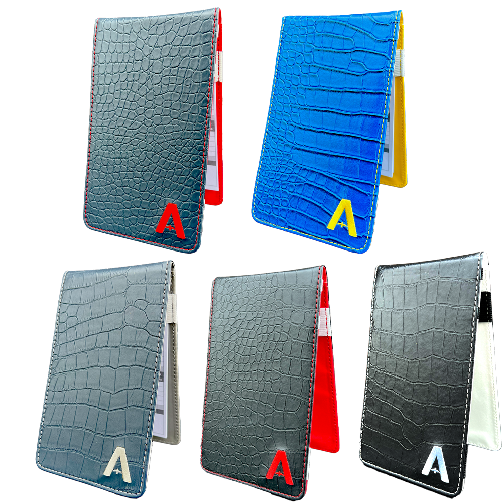 Albatross Crocodile Leather Scorecard Holder