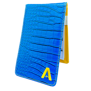 Albatross Crocodile Leather Scorecard Holder