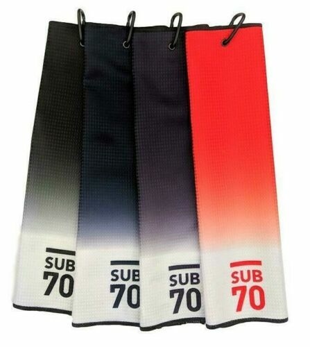 Sub70 Two-Tone Fade Tri-Fold Slim Tour Towel With Clip