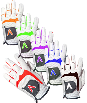V Logo Colour Tour Performance Leather Golf Gloves (3 for £10)