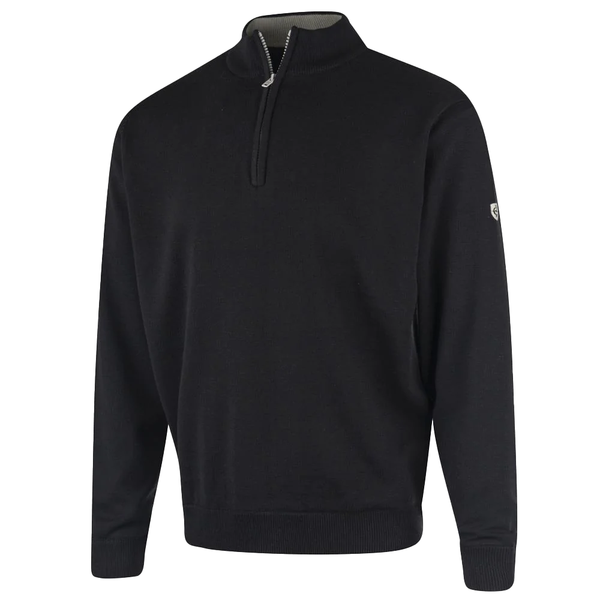Island Green Mens Windproof Lined Knitted Jumper IGKNT2179 Just Golf Online