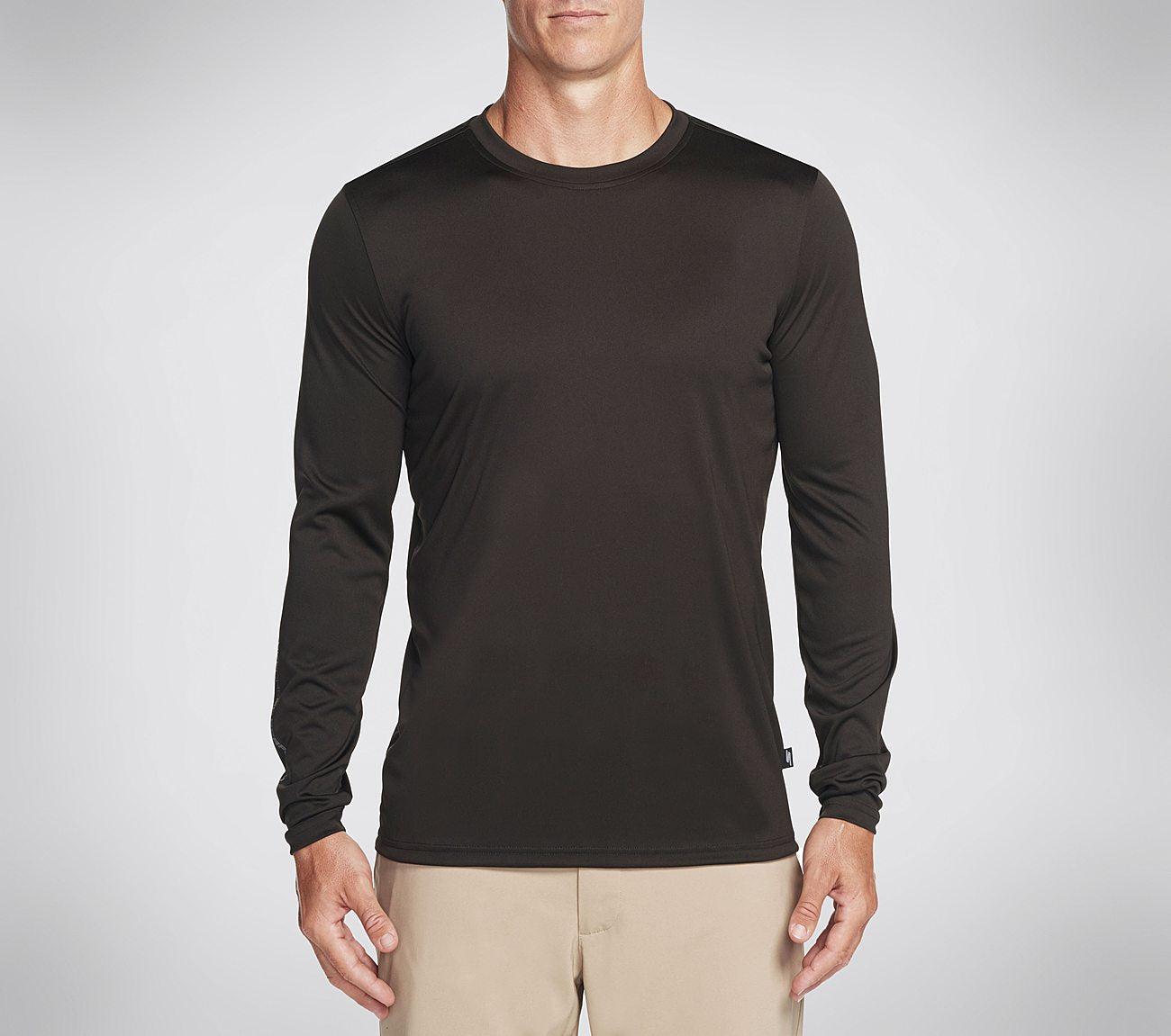 SKECHERS Mens Overcast Long Sleeve Tee Black - LMLT10 ⛳️