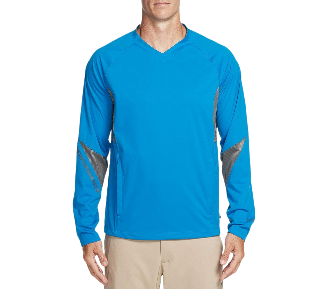 Skechers Mens GOSHIELD DX10V Golf Performance V Neck Wind Shirt