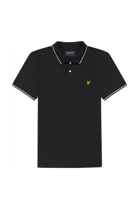 Lyle & Scott Heavy Rib Tipped Polo in Black - SP1400V-Z865 - XS ONLY!⛳️