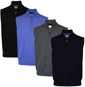 Proquip Mens Unlined Water Repellent Merino Slipover Just Golf