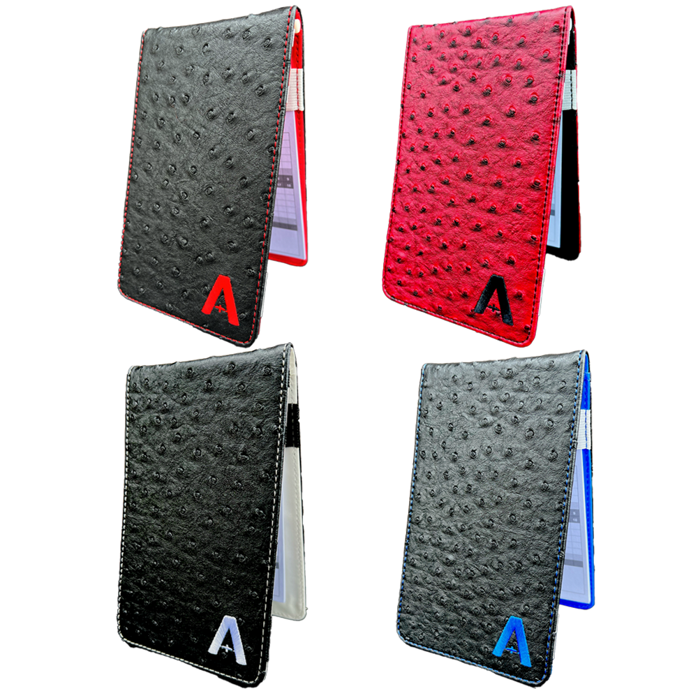 Albatross Ostrich Faux Leather Scorecard Holder