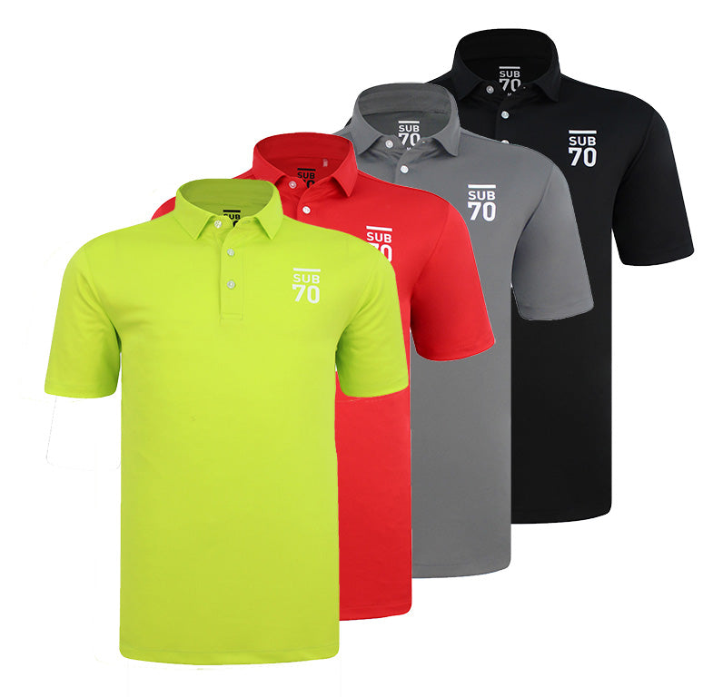 SUB70 Tour Classic 2.0 Golf Polo Shirt Multi Stretch UPF 30+⛳️