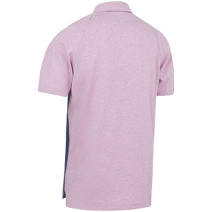 Callaway Soft Touch Colour Block Polo Shirt in Pink Sunset Heather MEDIUM ONLY- CGKSC0K7GG