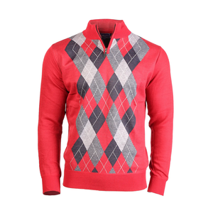 Men's Argyle Ballantrae Half Zip Jumper