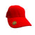Red 100% Cotton Adjustable Cap with Magnetic Peak and Free Club Ball Marker