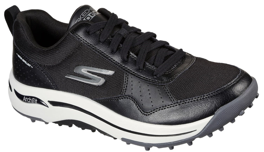 Skechers Men's GO Arch Fit Line Up Spikeless Golf Shoes Black - 214018