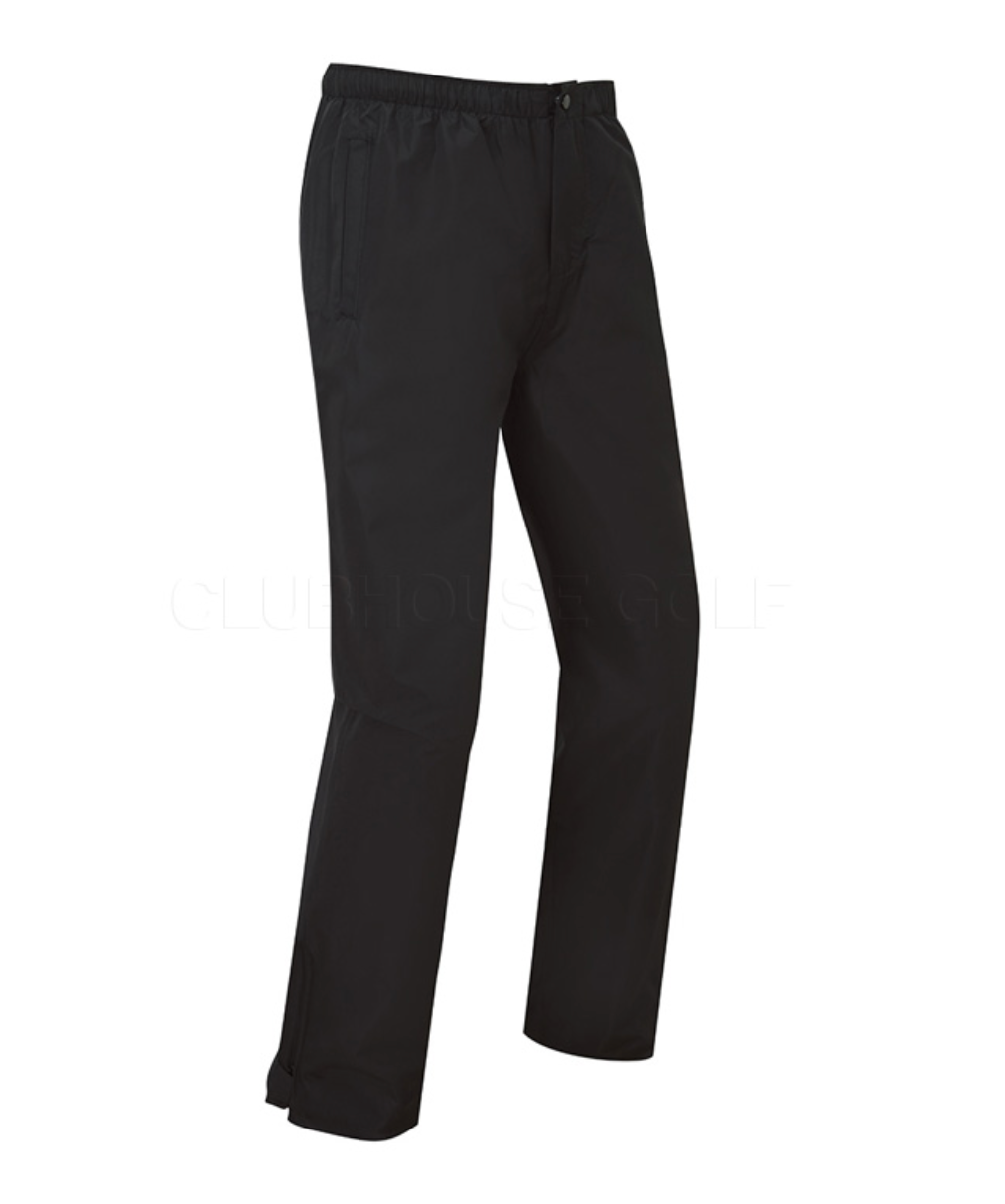 Island Green Golf Mens Taped Seams 2 Way Stretch Waterproof Golf Pants Trousers BLACK - IGPNT2117