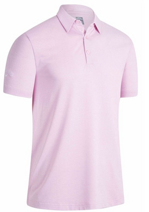 Callaway Golf Mens Heathered Jacquard Opti-Dri Stretch Golf Polo Shirt - CGKSB0K7GG