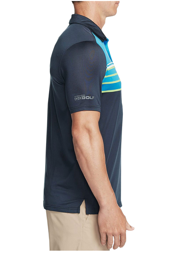Skechers polo shirt black deals