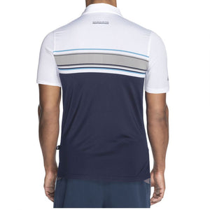 Skechers Go-Golf Links Stripe Polo Shirt White - LIMTO11