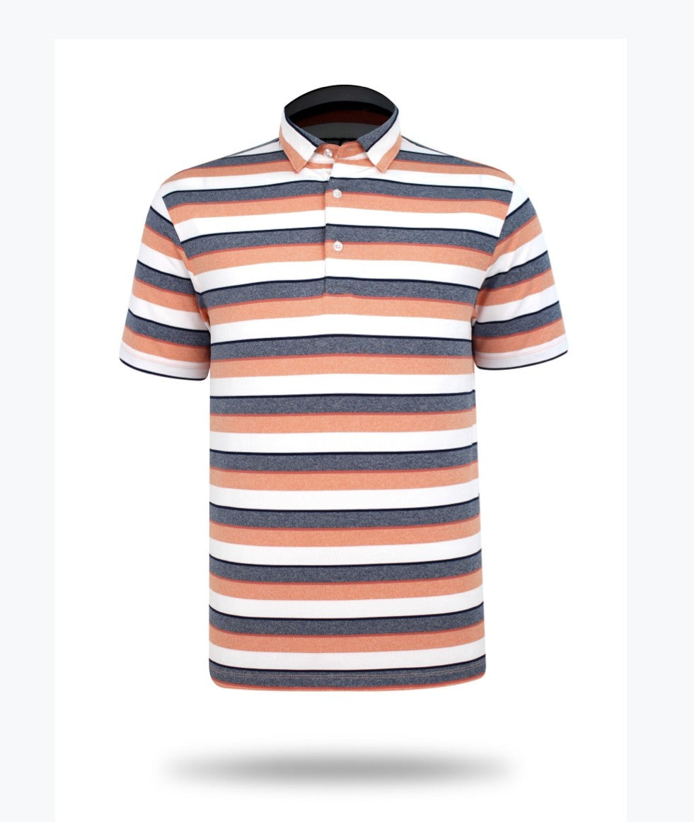 Sub 70 Tour Classic Polo Stripe #11 Orange⛳️