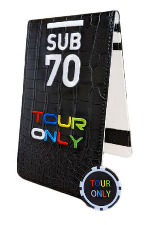 Sub70 Golf Tour Scorecard Yardage Book Holder Tour Only Edition