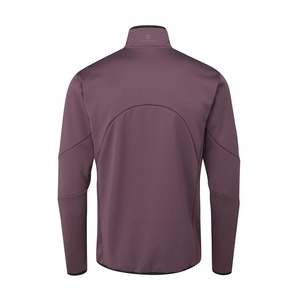 Oscar Jacobson Mens Thorpe Pullover in Plum
