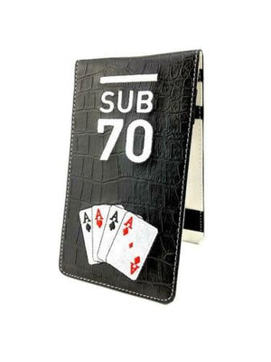 Sub70 Golf Tour Scorecard Yardage Book Holder Casino Collection