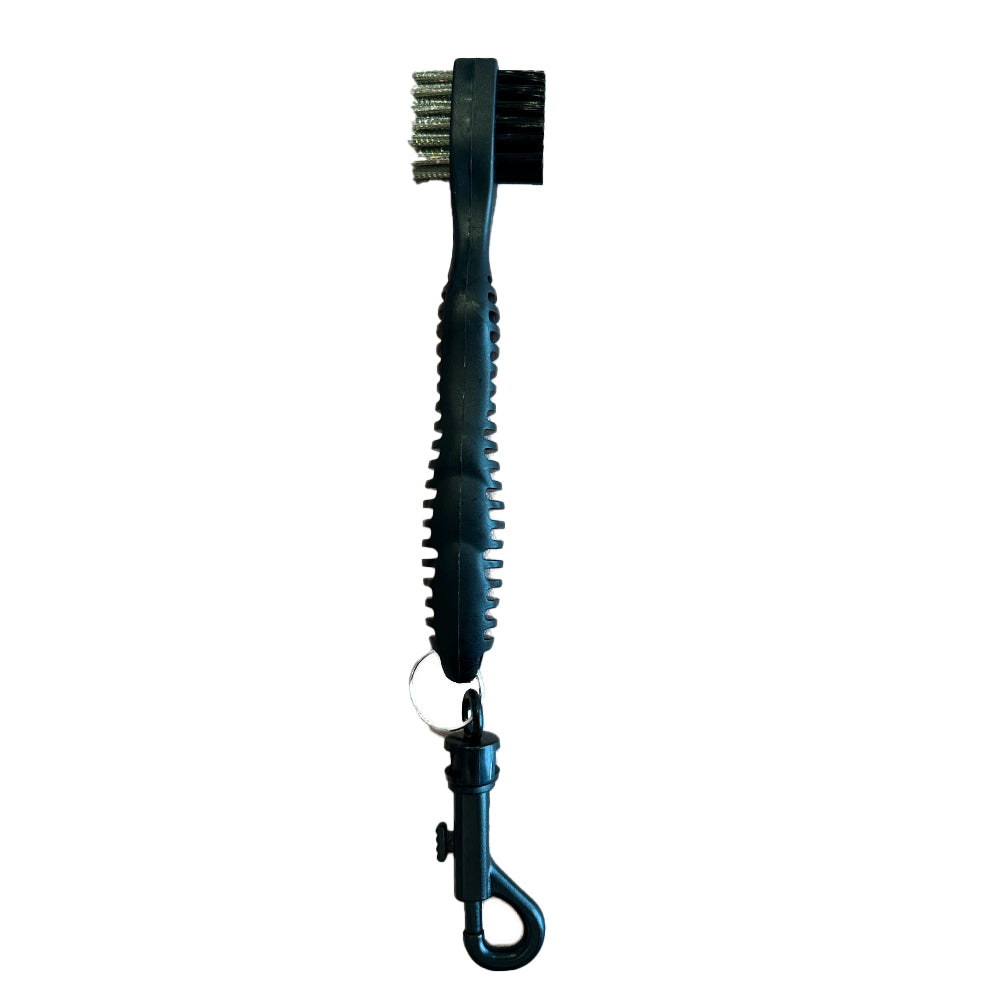 Groove Brush with Bag Clip - Black⛳️