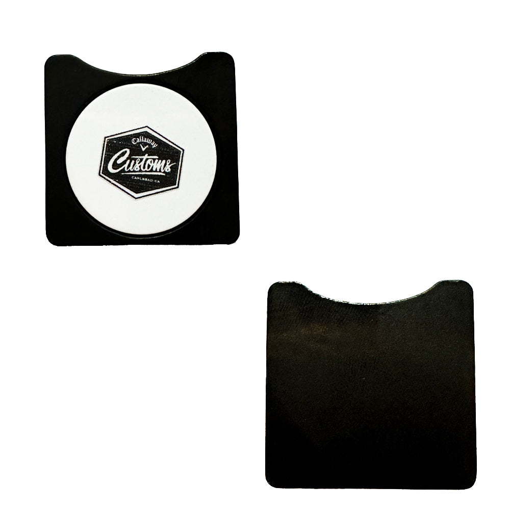 Callaway Customs Square Alignment Tool with Magnetic Ball Marker - Black / White Marker