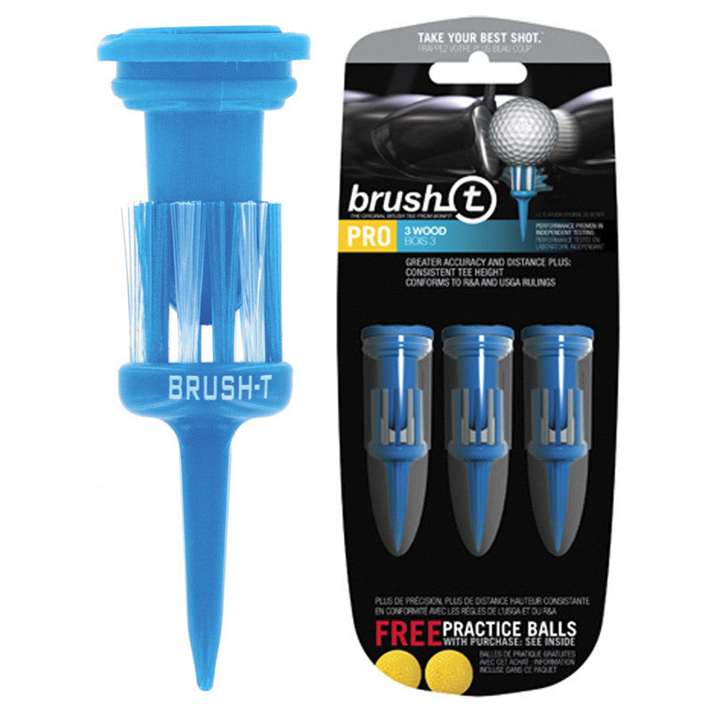 Brush-T Nylon Bristle Golf Tee - 3 Wood TE13BLU