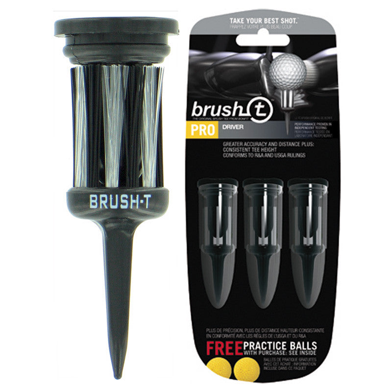 Brush-T Nylon Bristle Golf Tee - Driver T TE13BLK