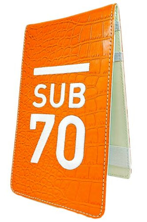 Sub70 Golf Tour Scorecard Yardage Book Holder Classic Collection