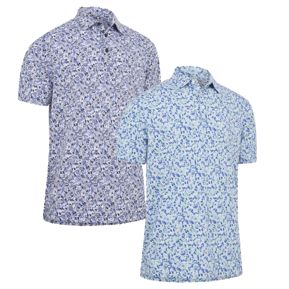 Mens floral store golf shirts