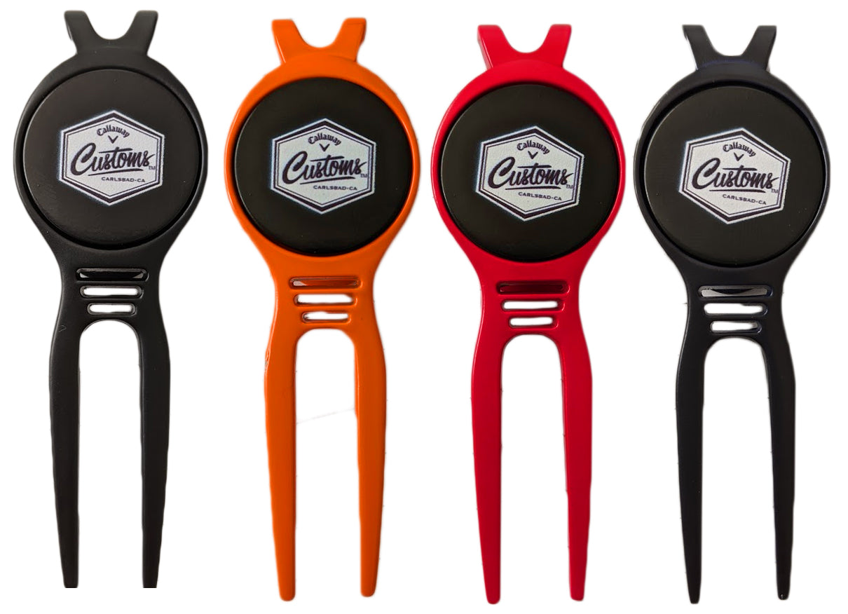 Metal Divot Tools/Pitchforks With Callaway Metal Customs Ball Marker⛳️