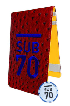 Sub70 Golf Tour Scorecard Yardage Book Holder Classic Collection