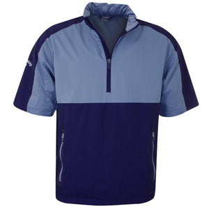 Callaway Golf Mens Golf Block Water Resistant Stretch Wind T-Sleeve Jacket - Peacoat - CGRF90D5GG